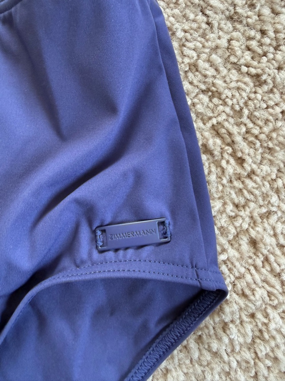 New Zimmermann Sculpt High Rise Bikini Bottoms Swim Navy/ Plum Color size 0 - Picture 4 of 8